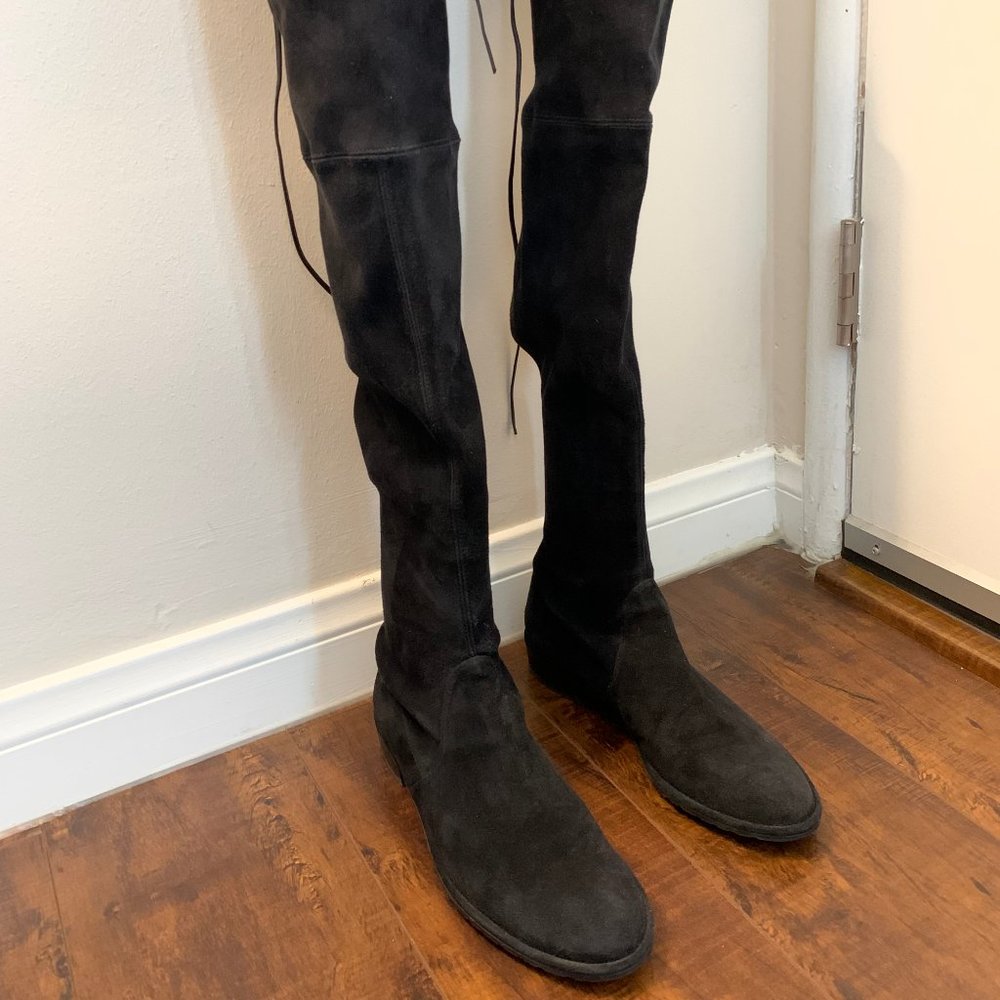 Stuart Weitzman -Lowland Suede Over-The-Knee Boot-